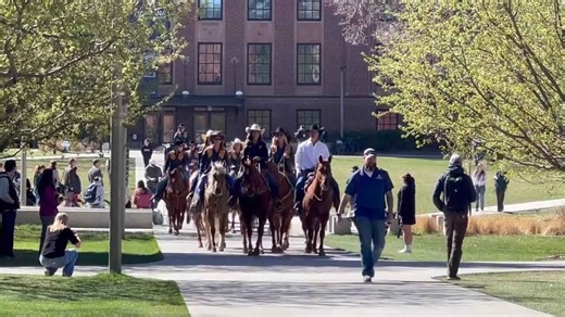 Horses on campus: MSU rodeo team showcases spirit ahead of spring rodeo