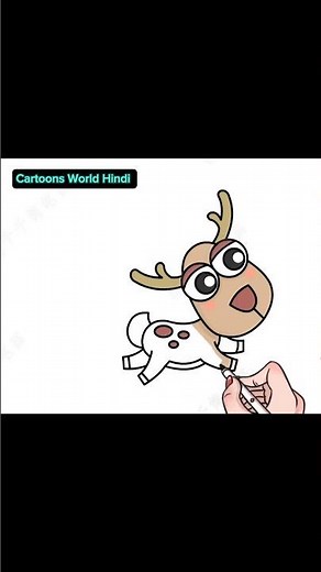 Teach You to Draw a Simple Elk | Easy Elk Drawing for Kids | Land Animal Video #drawingforkids