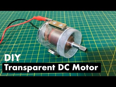 Transparent DC Motor Using Plastic Bottle I Simple Homemade DIY Electric Motor