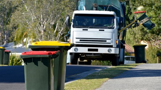 Australia experiencing an overcrowding of various coloured bins
