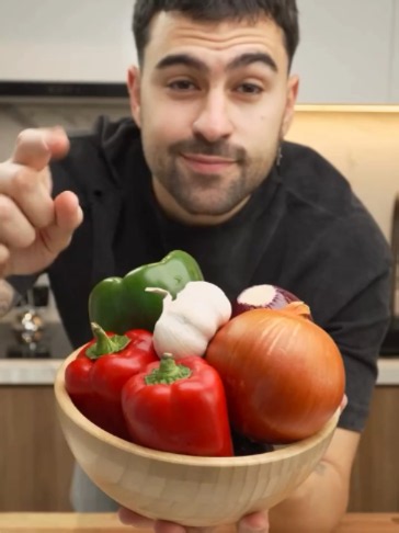 Receta de vegetales picados para caldo de verduras