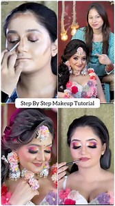 12K views · 386 reactions | Step By Step Makeup Tutorial || HALDI LOOK Bridal Makeup & Advance Hairstyle MASTERCOURSE (10th June) 1 seat Left ☎️-8240647825 #makeuptutorial #makeup #makeupvideo #stepbystep #makeuplover #makeupartist #bridalmakeup #haldimakeup | Riya's Bridal Makeup & Academy, an ISO 9001:2015 Certified, 8240647825 | Facebook