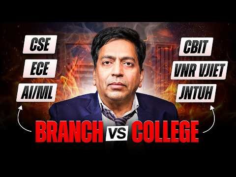 B.Tech Branch vs College || Which is Better After Inter? | EAMCET 2026 | Top Engineering colleges