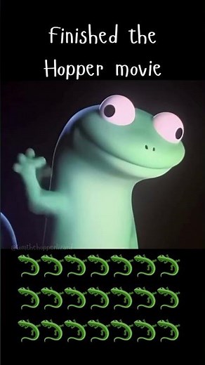 Finished the Hopper movie 🦎 #hopper #TomTheHopperLizard #lizard #happy #meme #memes #tommeme