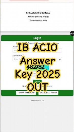 IB ACIO Answer Key 2025 OUT || How To Check IB ACIO Answer Key 2025 ? IB ACIO Answer Key Kaise Dekhe