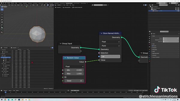 Node by Node Challenge Store Named Attribute Node in Geometry Nodes in Blender 3d animation project Showing My Art in blender #blender #showingmyart #arthobbiestotry #freshanimations #3dart #3danimation #animation #blendercommunity #b3d #digitalartists