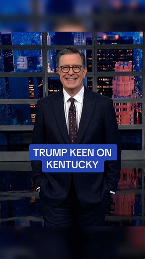 Trump's Unique Pronunciation Style on Stephen Colbert