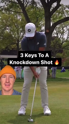 These are my 3 keys to consistent knockdown shots. I use these same keys for every club through the bag. If I’m hitting into the wind and need to keep the ball down, or if I’m in between clubs and want to take 5-10 yards off of a shot. The principles remain the same. For more tips: 🔥Follow @golfstronghitbombs🔥.......... #golf #golftips #golfer #golfswing #golfing #golfinstruction | Golf Strong Hit Bombs