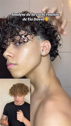 Nils Bouclette on Instagram: "Analyse de la curlyhair routine de Tio David🕵️‍♂️ #cheveuxbouclés #curlyhair #fingercoils #boucles #routine"