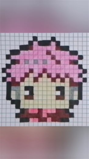 simple drawing ideas 🕸️⚒️☕🎨📜 #pixel #drawing #jujutsukaisen #shorts