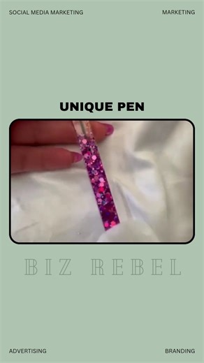 Biz Rebel - Business | Marketing on Instagram: "Resin Pen Business This simple idea turns an ordinary pen into a high-demand product. A creative entrepreneur handcrafts resin pens using glitter, vibrant pigments, and tiny dried flowers sealed inside. The result looks boutique, aesthetic, and collectible—far beyond a basic writing tool. These pens are fast to make, inexpensive to produce, and perfect for short-form videos, which is why the content keeps going viral. Orders come in daily from cust