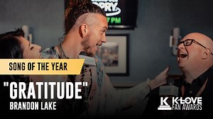 Scott & Kelli chatted with the winner of THREE K-LOVE Fan Awards, Brandon Lake, backstage at the Grand Ole Opry! | K-LOVE Radio