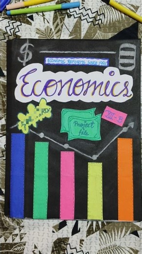 economics file decoration idea💡#project #decoration #economicfile #ytshorts #shortsfeed