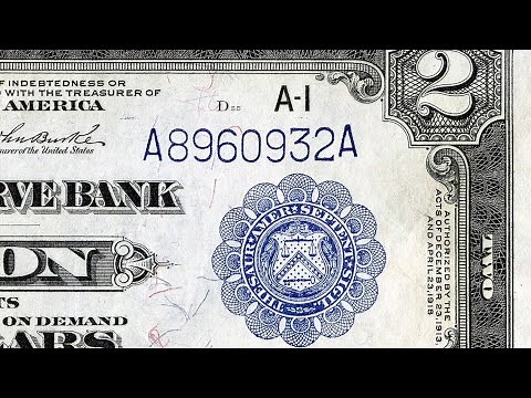 What a blue treasury seal means on $2 bills and other currency