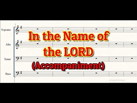 In the Name of the Lord | Accompaniment | Choir | Solo
