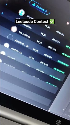 leetcode Contest ✅#leetcode #leetcodecontest #coding #programming #dsa#placement #interview