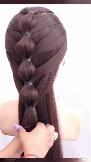 Beautiful Ponytail hairstyle for Wedding #fashion #hairstyle #trending