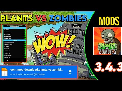 plants vs zombies mod menu v3.4.3 | Unlimited coins and suns | Mod Menu