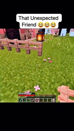 1M views · 32K reactions | That Unexpected Friend #minecraft #minecraftbuilds #minecraftideas #minecraftmemes #friends | TheFluffy | Facebook