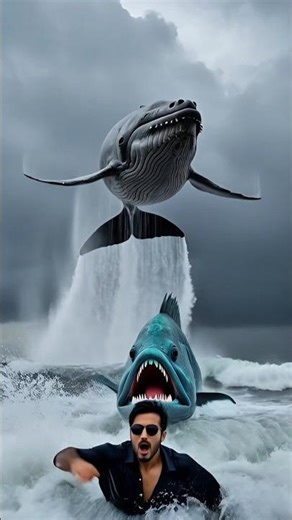 Man vs Wild Ocean 🌊⚡ Unbelievable Scene! #fish