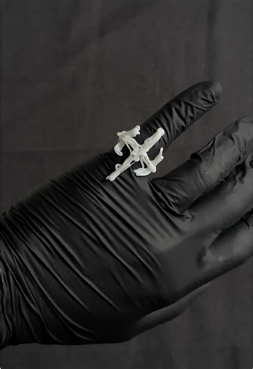 2min diy ring (first time using this machine) #diyinspo #handmadejewelry #3ddesign