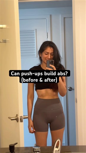Abs transformation after pushup challenge