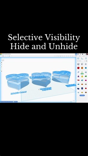 TinkerCAD Tips: Master Selective Object Visibility