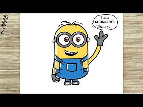 How to Draw a Minion, Easy Drawings, and Coloring Step by Step