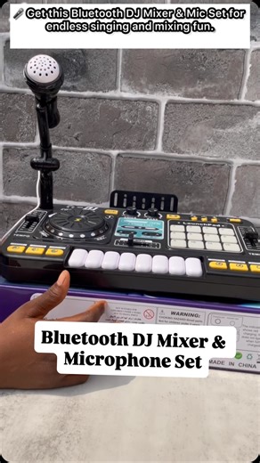 NNAEMEKA SOLOMON EJIOFOR. KIDS/TEEN TOYS, EVERYTHING KIDS & MORE | Bluetooth DJ Mixer & Microphone Set Turn any space into a mini recording studio or karaoke stage with this all-in-one DJ mixer! It... | Instagram