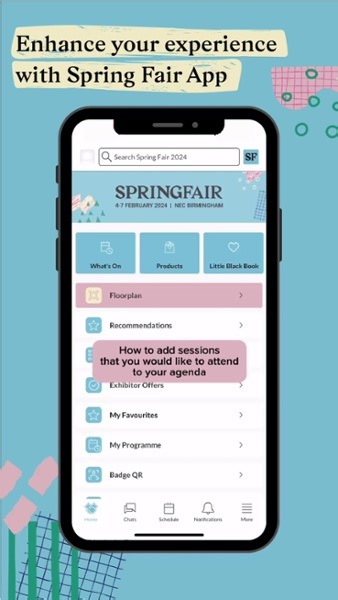 Use the Spring Fair App and don't miss out on a single session you want to attend!⚡ Follow our guide and find out how to add a session you would like to attend to your agenda. Make sure you download our App before Spring Fair begins:https://eu1.hubs.ly/H07lk620 | Spring & Autumn Fair
