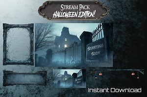 Animated Halloween Stream Overlay: Spooky Edition (digital Download) - Etsy