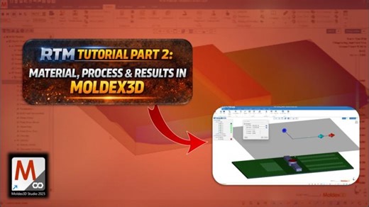 Resin Transfer Molding (RTM) Tutorial - Part 2: Material, Process Results | Moldex3D Studio 2024 | Moldex3D Northern America, Inc