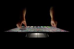 Now, DJing with a giant touchscreen using djay, Surface Studio, Surface Dial - CDM Create Digital Music