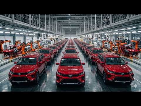 Inside the Factory: How the RED Toyota Fortuner 2026 is Made | Full Build Process