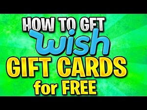 FREE Wish Gift Card ✅ How to ACTUALLY get free wish items online...