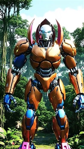 FLORA BOT TRANSFORMATION! 🌸 Giant Robot Rises from the Tropical Flower #Mecha