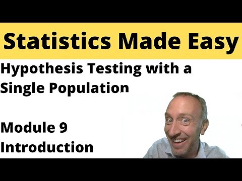 Statistics - Module 9 - Hypothesis Testing: Single Population Mean and Proportion