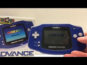 2001 Toys R Us Exclusive Midnight Blue Nintendo GBA Gameboy Advance Overview