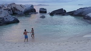Escape to paradise at The Baths at Virgin Gorda. Secluded beach, surrounded by stunning granite boulders and crystal-clear waters. It's the perfect setting for a romantic getaway, where you can unwind and connect with nature... https://rebrand.ly/bpf6rim | Virgin Island Sailing