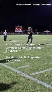 Highlights from Mandarin-St. Augustine high school football thriller