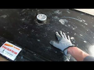 How to float a shower pan