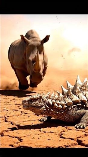 Spinning Fury: The Lizard That Fought a Rhino and Sparked! ⚡️