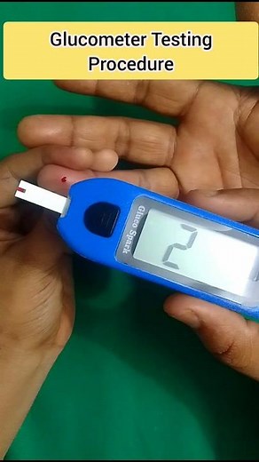Glucometer Testing Procedure🩸 ||How to use Glucometer # Sugar testing #Medical study🩺#