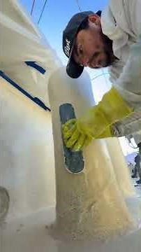2 toned colored pool pov before and after with water very... #Shorts #primetimepoolplastering