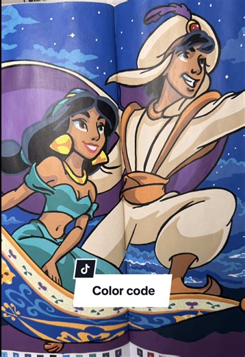 Color Code for Jasmine & Aladdin in Princesses Tome 2