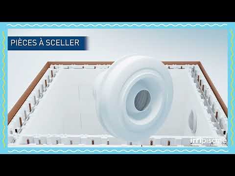 Piscine en bloc polystyrène IRRIBLOC (montage)