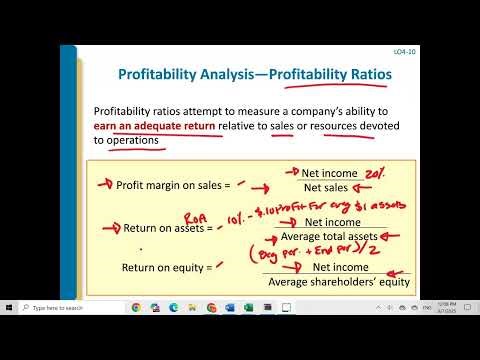 Chapter 4 Activity and Profitability Ratios