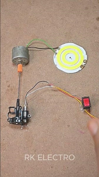 How to Make a Mini Generator Using DC Motor | DIY Science Project