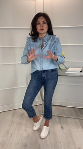 A denim shirt is so lovely coming into spring. I just love the ruffle detail. Was £54 Now £40.50 Tap to shop Love Laura xo | The Walk In Wardrobe Online
