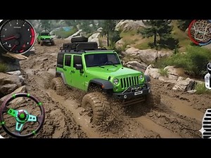 4x4 Jeep Off-Road Gameplay 🚙 | Unexpected Road Obstacle | Offroad Driving Simulator